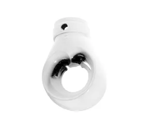 Kunststof oog met asgat 10 mm (wit)