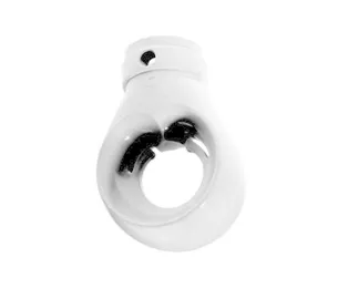 Kunststof oog met asgat 10 mm (wit)