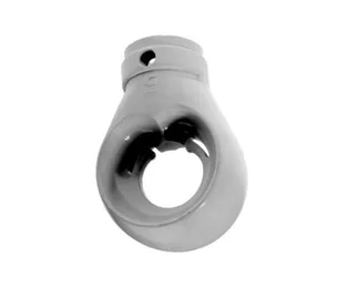 Kunststof oog met asgat 10 mm (grijs)