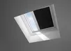 Velux lichtkoepel met verduisterend plissegordijn in gesloten positie
