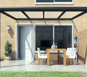 Terrasoverkapping modern antraciet