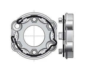 Motorsteun Somfy S(LT) motoren