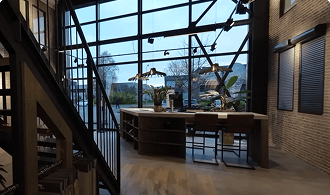 Adviesruimte in de showroom